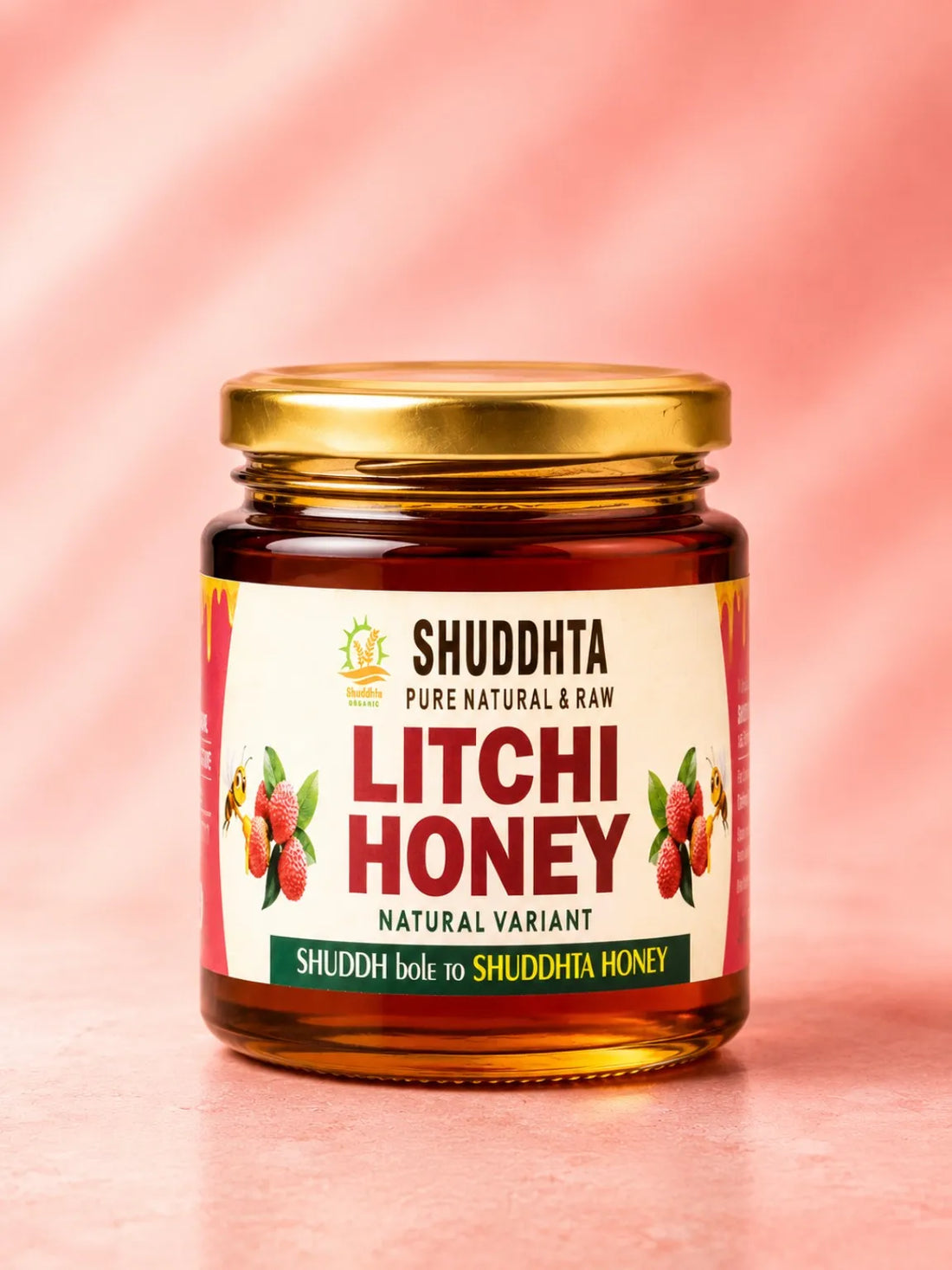 shuddhta organic litchi honey single origin