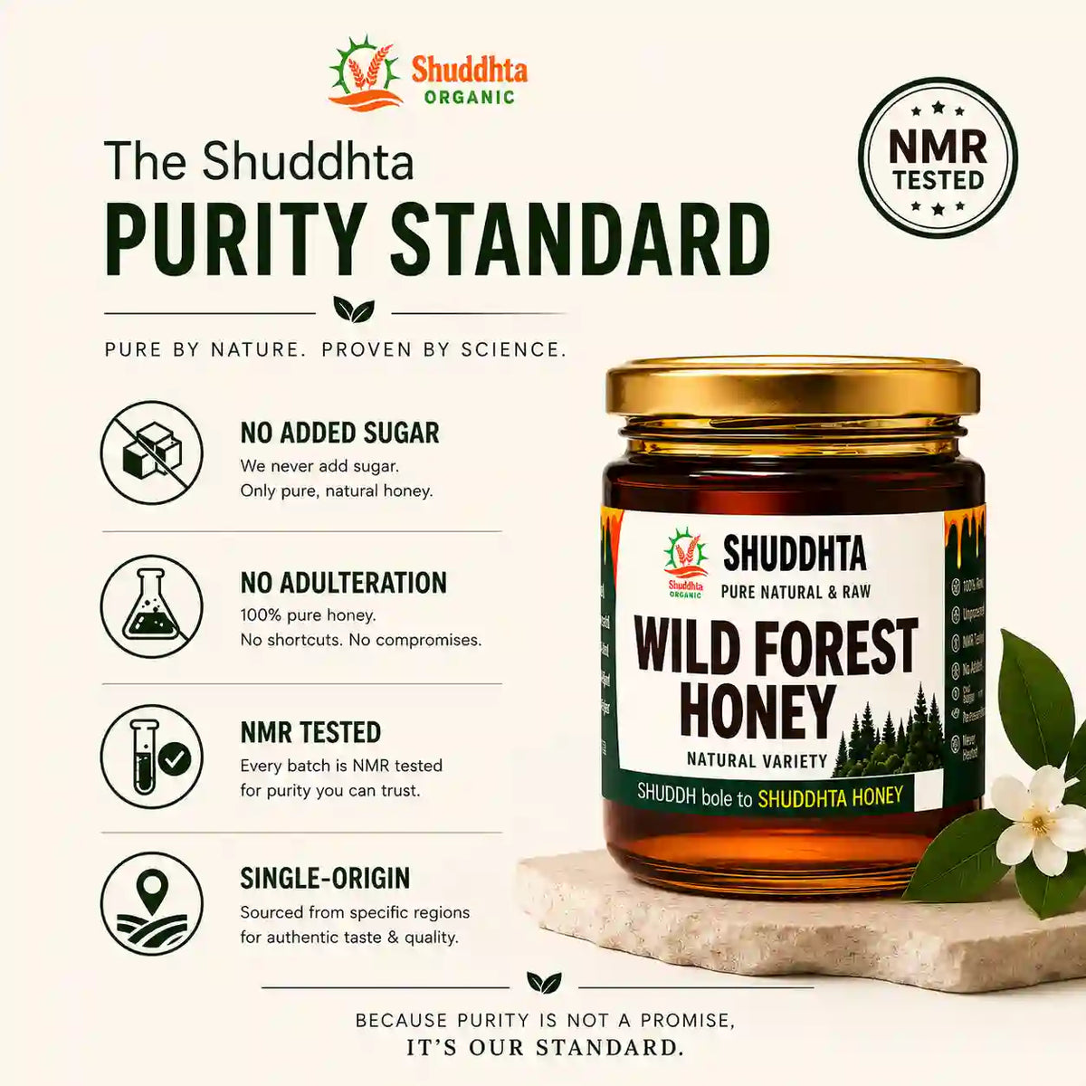 The Shuddhta purity standard – 5 checks every honey jar passes