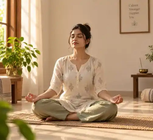 Peaceful health and wellness lifestyle