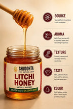 Litchi Blossom Honey | Single Origin | NMR Tested | Raw & Unprocessed