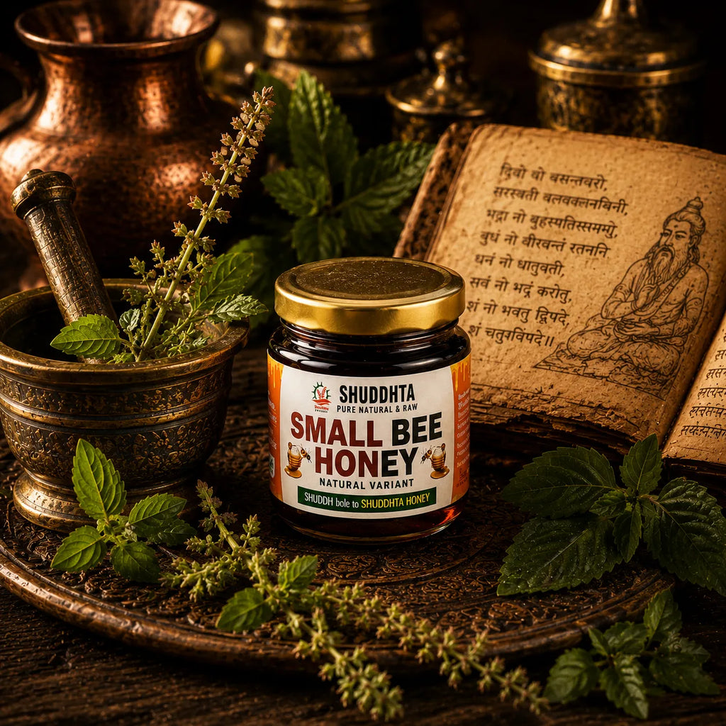 small bee honey - ayurvedic honey - shuddhta