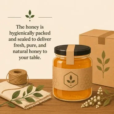packing of honey by with purity and hygenically